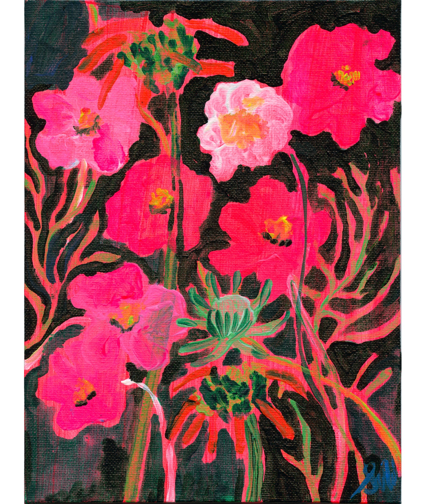 Painting 'We cycled all the way to the garden'