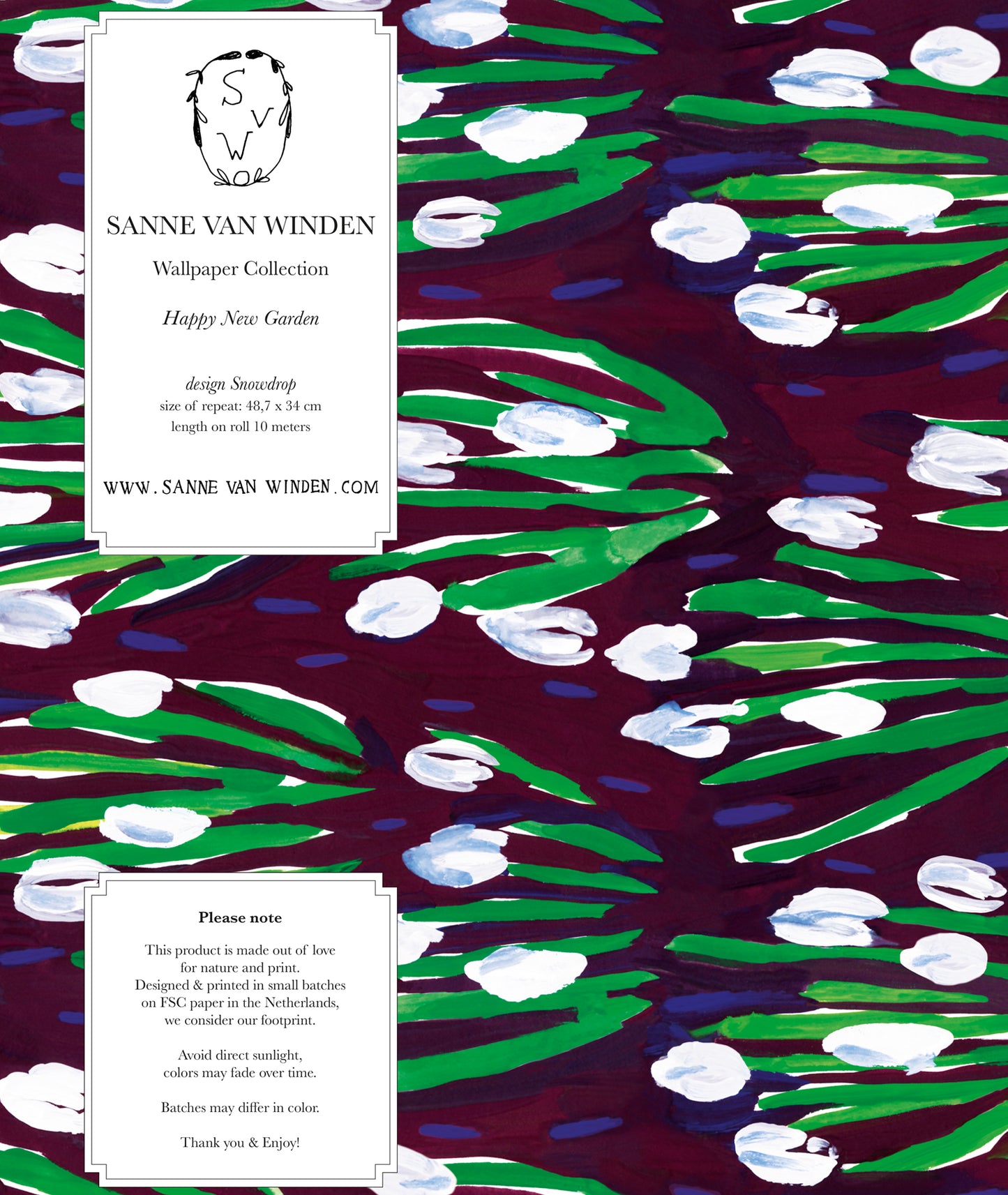 Wallpaper Snowdrop 10M